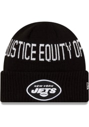 New Era New York Jets Black NFL 2021 Social Justice Knit Mens Knit Hat