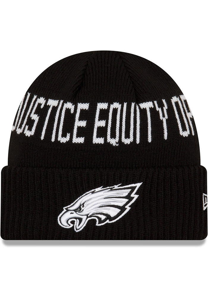 2022 Philadelphia Eagles New Era Team Social Justice Inspire Change Knit  Hat