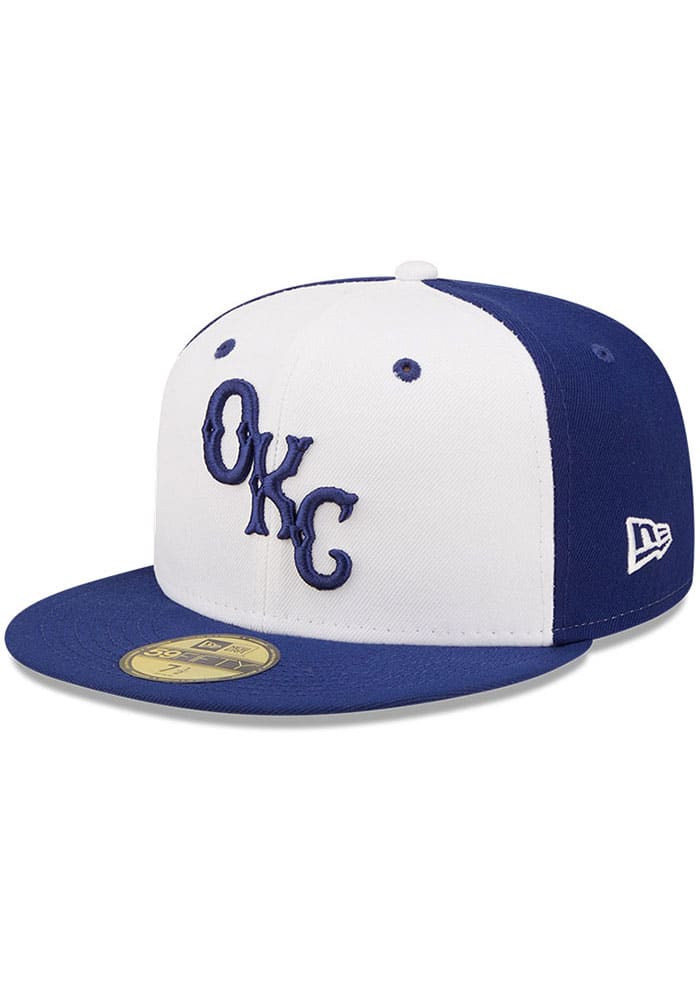 New Era Oklahoma City Dodgers Navy Blue Milb 2022 Authentic Collection Fitted Hat, Navy Blue, POLYESTER, Size 7 1/4, Rally House