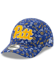 New Era Pitt Panthers Baby Pattern 9FORTY Adjustable Hat - Blue