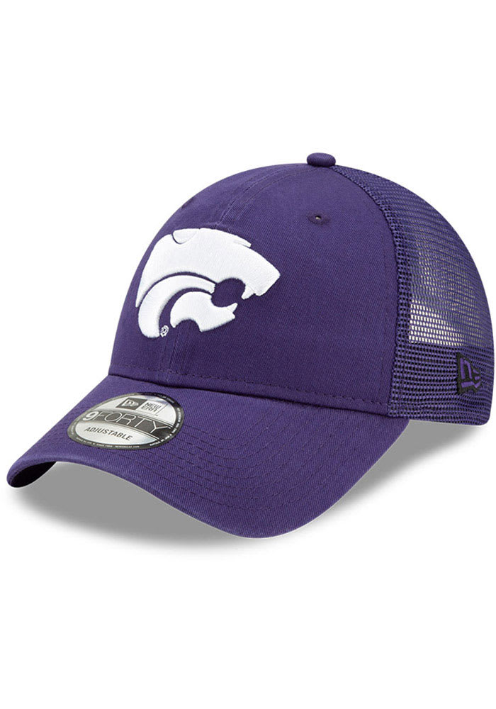 New Era K-State Wildcats Trucker 9FORTY Adjustable Hat - Purple