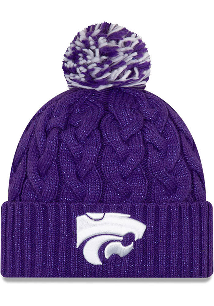 New Era K-State Wildcats Purple Cozy Cable Womens Knit Hat