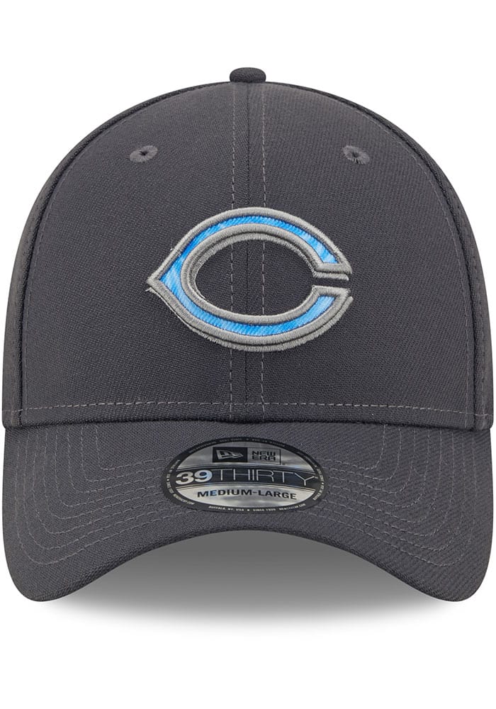 New Era Cincinnati Reds Mens Charcoal 2022 Fathers Day 39THIRTY Flex Hat