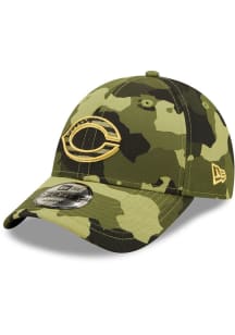 New Era Cincinnati Reds 2022 Armed Forces Day 9FORTY Adjustable Hat - Green