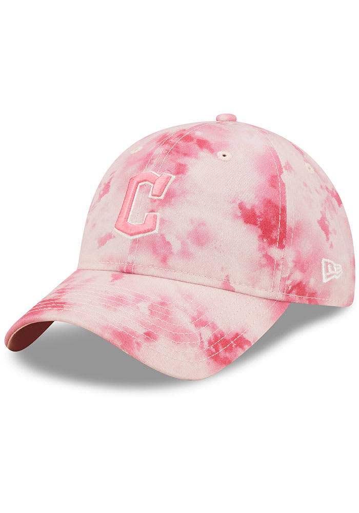 New Era Cleveland Guardians Pink 2022 Mothers Day W 9TWENTY Womens Adjustable Hat