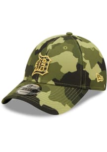 New Era Detroit Tigers 2022 Armed Forces Day 9FORTY Adjustable Hat - Green