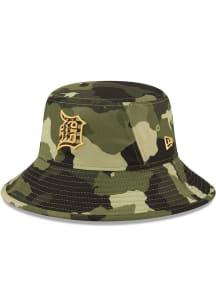 New Era Detroit Tigers Green 2022 Armed Forces Day Mens Bucket Hat