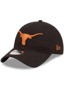 New Era Texas Longhorns Core Classic 2.0 9TWENTY Adjustable Hat - Black