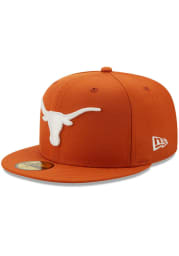 New Era Texas Longhorns Mens Burnt Orange City Side 59FIFTY Fitted Hat