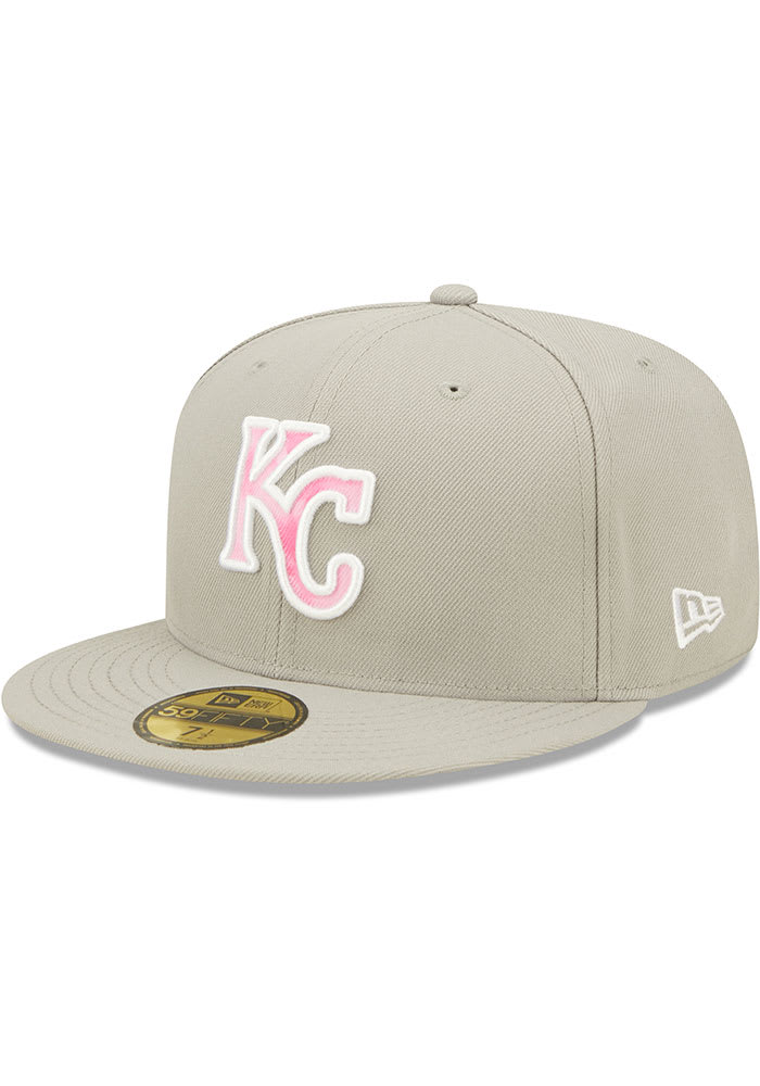 New Era Kansas City Royals Mens Grey 2022 Mothers Day 59FIFTY Fitted Hat