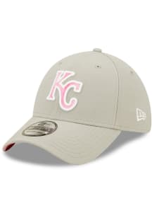 New Era Kansas City Royals Mens Grey 2022 Mothers Day 39THIRTY Flex Hat