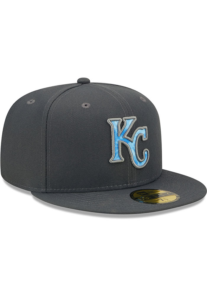 New Era Kansas City Royals Mens Charcoal 2022 Fathers Day 59FIFTY Fitted Hat