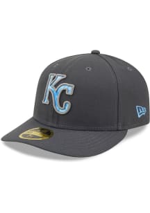 New Era Kansas City Royals Mens Charcoal 2022 Fathers Day LP59FIFTY Fitted Hat