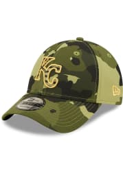 New Era Kansas City Royals 2022 Armed Forces Day 9FORTY Adjustable Hat - Green