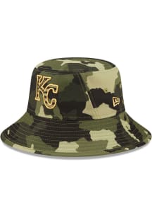 New Era Kansas City Royals Green 2022 Armed Forces Day Mens Bucket Hat