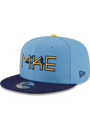 New Era Milwaukee Brewers Navy Blue 2022 City Connect 9FIFTY Mens Snapback Hat