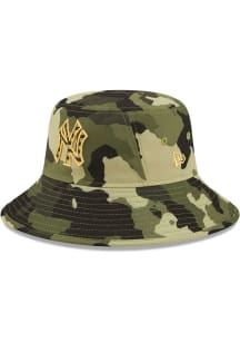 New Era New York Yankees Green 2022 Armed Forces Day Mens Bucket Hat