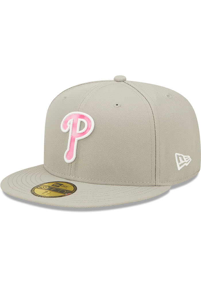 New Era Philadelphia Phillies Mens Grey 2022 Mothers Day 59FIFTY Fitted Hat