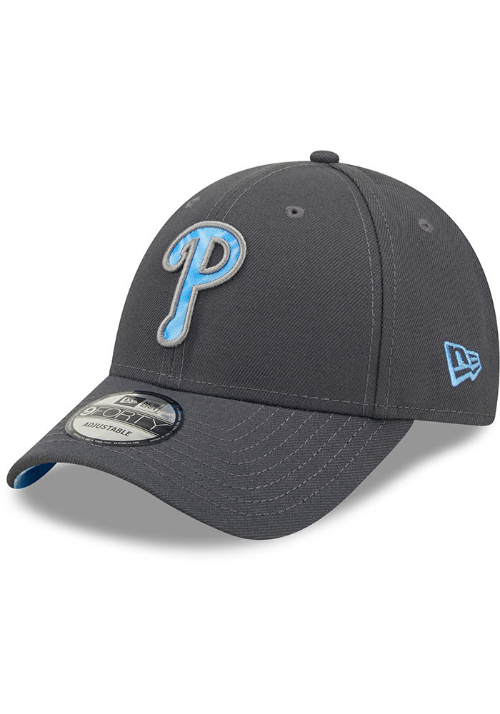 New Era Philadelphia Phillies 2022 Fathers Day 9FORTY Adjustable Hat - Charcoal