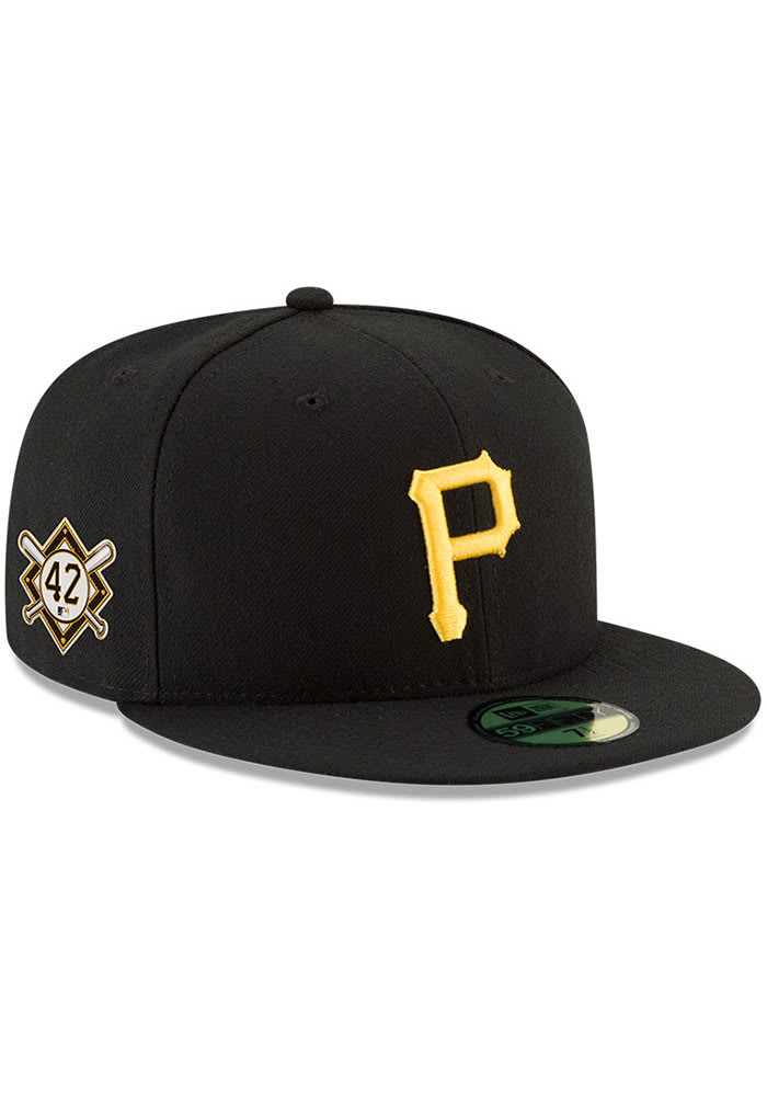 New Era Pittsburgh Pirates Mens Black Jackie Robinson Day 59FIFTY Fitted Hat