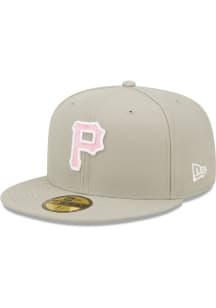 New Era Pittsburgh Pirates Mens Grey 2022 Mothers Day 59FIFTY Fitted Hat