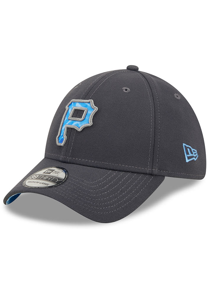 New Era Pittsburgh Pirates Mens Charcoal 2022 Fathers Day 39THIRTY Flex Hat