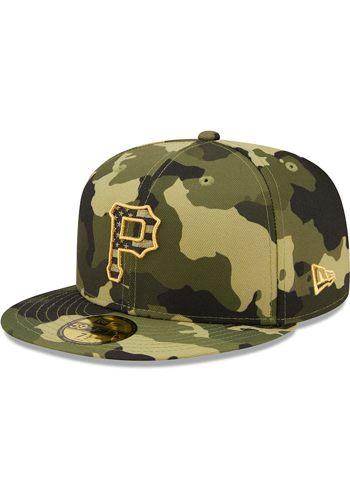 NEW ERA PITTSBURGH PIRATES BLACK ARMED FORCES DAY SHORT SLEEVE T