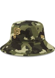 New Era Pittsburgh Pirates Green 2022 Armed Forces Day Mens Bucket Hat