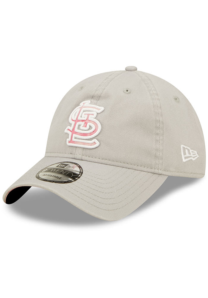 New Era St Louis Cardinals Womens Red Pigment Wash Flocked Scoop