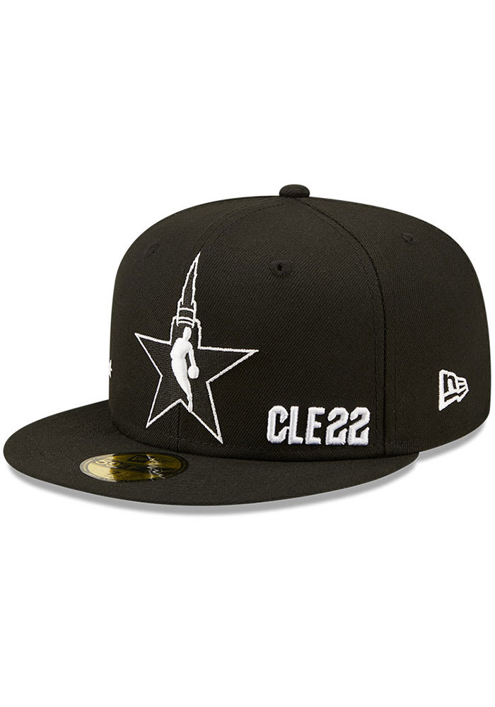 New Era Cleveland Cavaliers Mens Black 2022 All-Star Game City 59FIFTY Fitted Hat