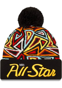 New Era Cleveland Cavaliers Black 2022 All-Star Game Pattern Cuff Mens Knit Hat