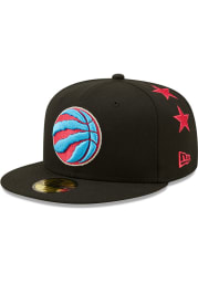 New Era Toronto Raptors Mens Black 2022 All-Star Game Starry 59FIFTY Fitted Hat