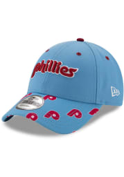 New Era Philadelphia Phillies Cooperstown Loudmouth 9FORTY Adjustable Hat - Light Blue