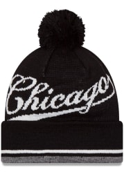 New Era Chicago Black Slub City Cuff Mens Knit Hat