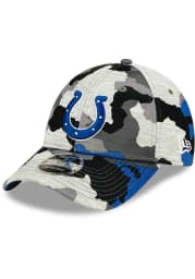 New Era Indianapolis Colts 2022 Training Camp Stretch 9FORTY Adjustable Hat - Grey