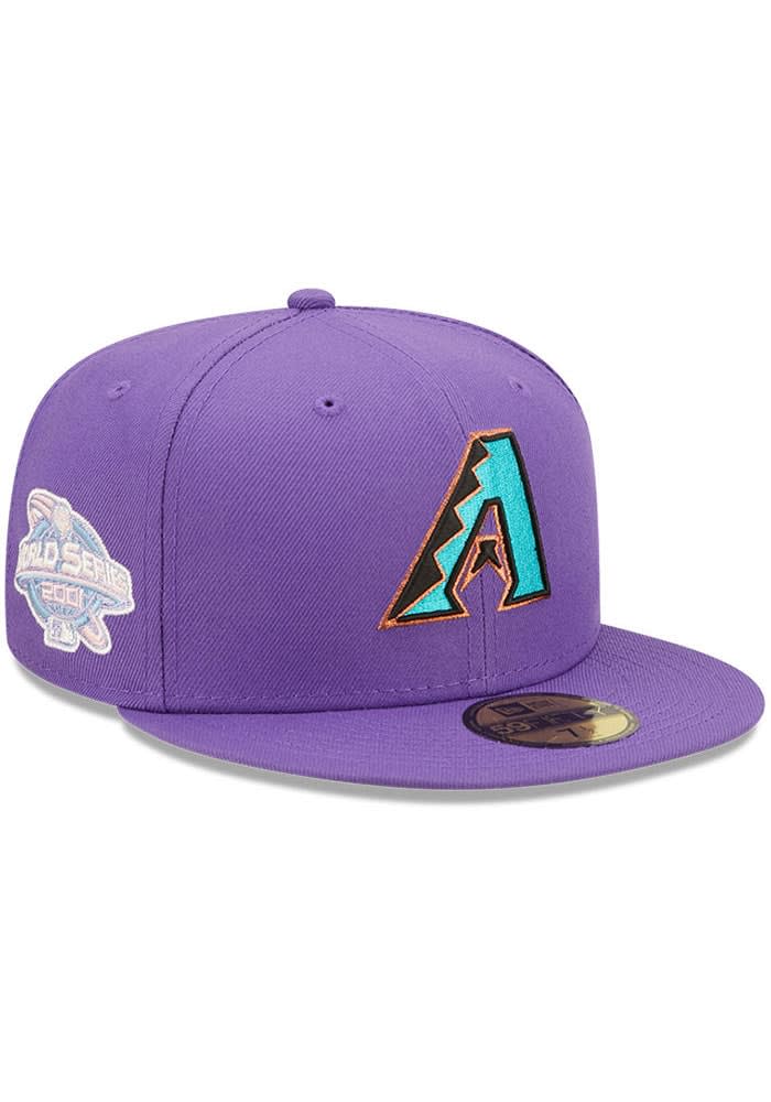 Men's New Era Black Arizona Diamondbacks Alternate Logo 2001 World Series Team Color 59FIFTY Fitted Hat