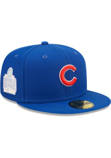 New Era Chicago Cubs Mens Blue POP SWEAT 5950 Fitted Hat