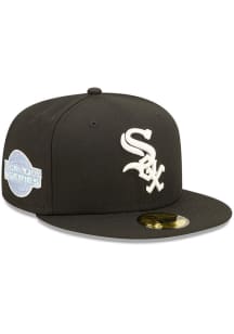 New Era Chicago White Sox Mens Black POP SWEAT 5950 Fitted Hat