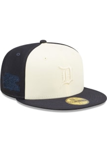 New Era Detroit Tigers Mens Navy Blue TONAL 2 TONE 5950 Fitted Hat