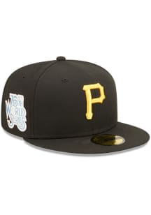 New Era Pittsburgh Pirates Mens Black POP SWEAT 5950 Fitted Hat