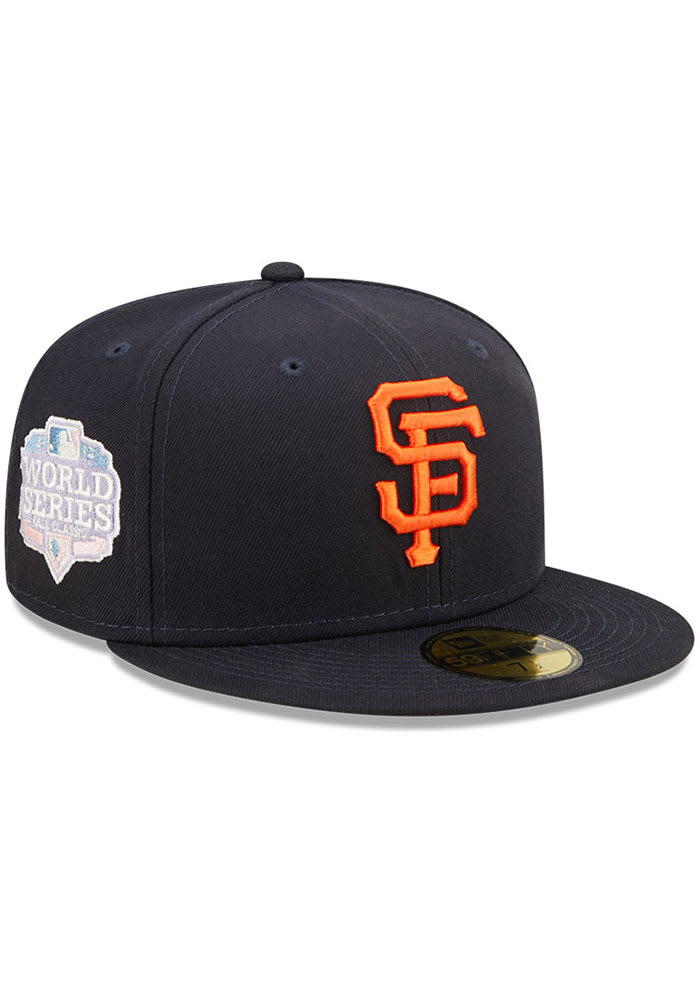 New Era San Francisco Giants Mens Black POP SWEAT 5950 Fitted Hat
