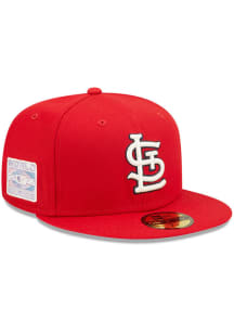New Era St Louis Cardinals Mens Red POP SWEAT 5950 Fitted Hat