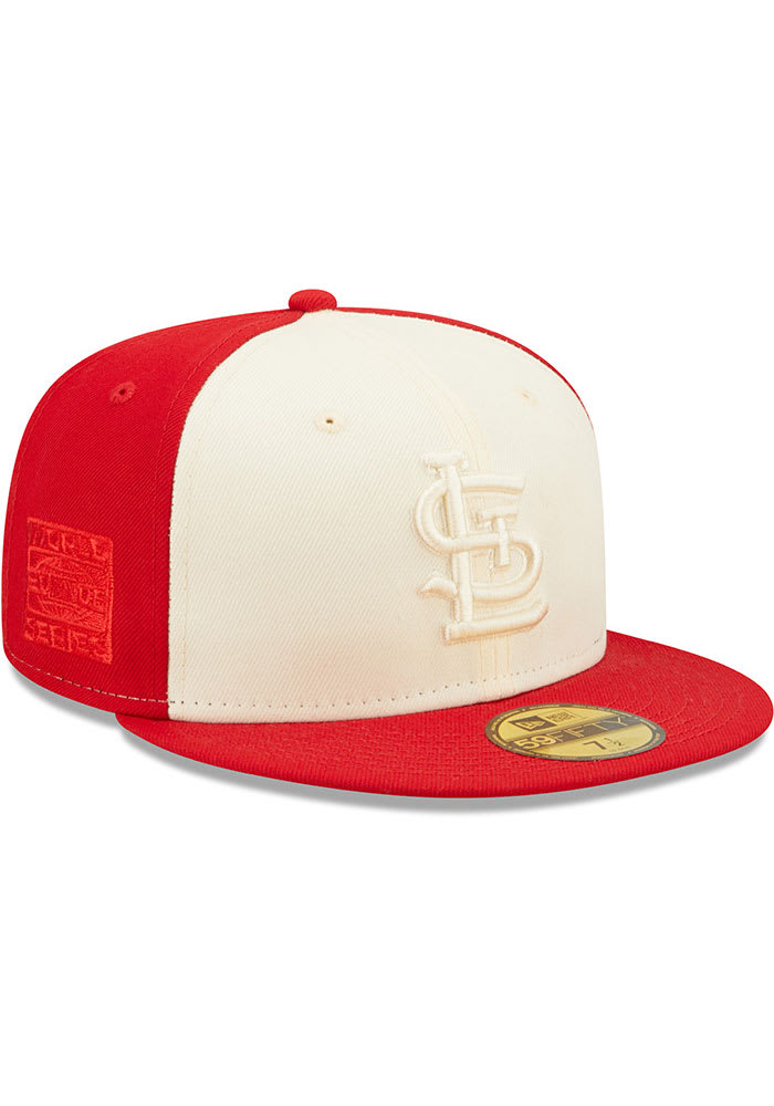 St. Louis Cardinals DOUBLE WHAMMY Red-White Fitted Hat