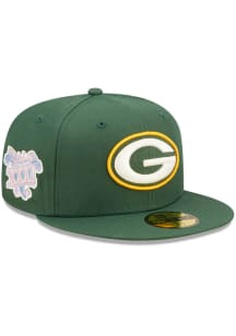 New Era Green Bay Packers Mens Green POP SWEAT 5950 Fitted Hat