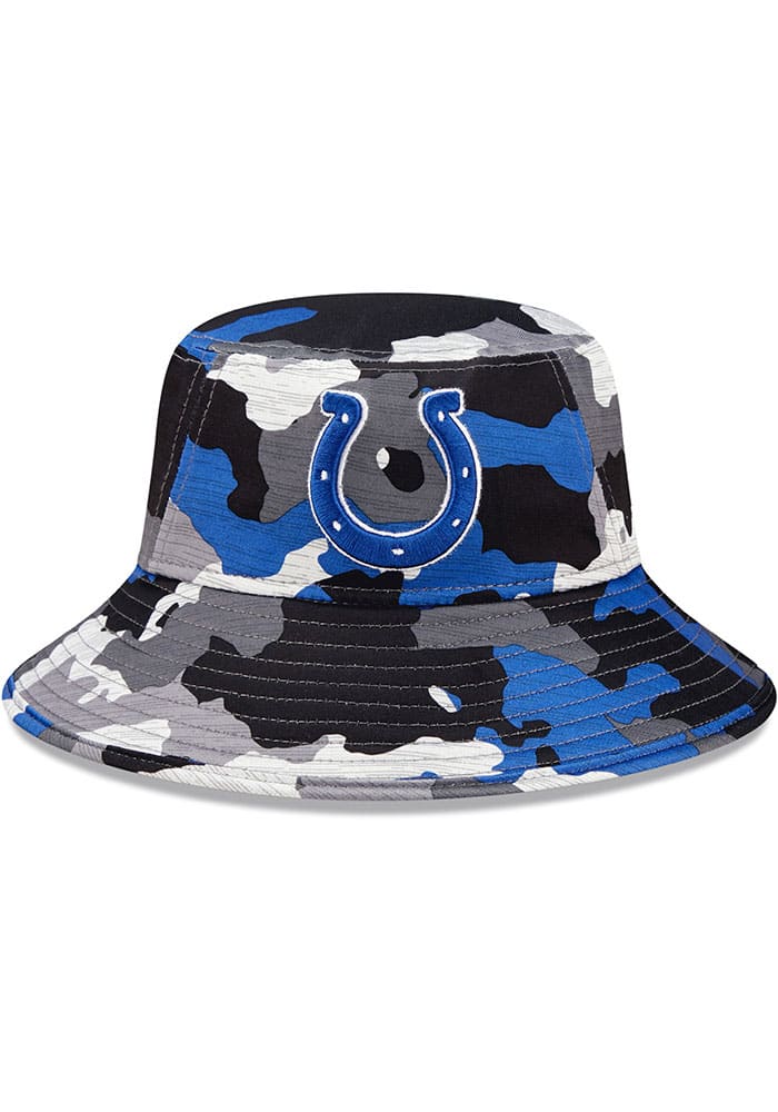 New Era Indianapolis Colts Blue 2023 Training Camp Stretch Bucket Hat, Blue, POLYESTER, Size OSFM, Rally House