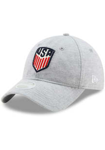 New Era USMNT Grey Sporty Shine 9TWENTY Womens Adjustable Hat