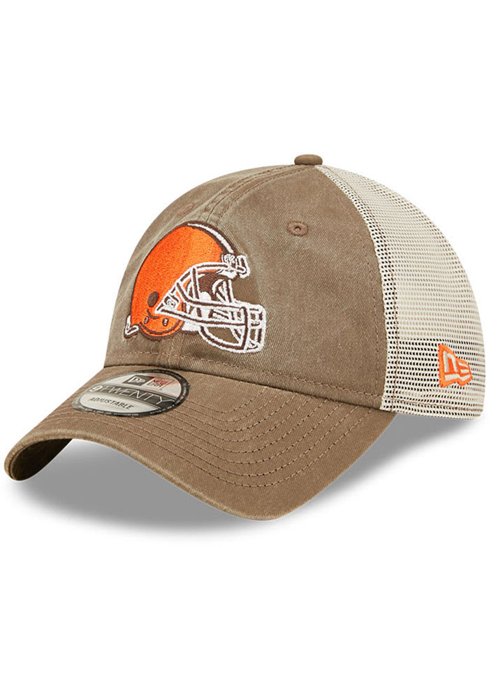 New Era Cleveland Browns Washed 9TWENTY Adjustable Hat - Brown