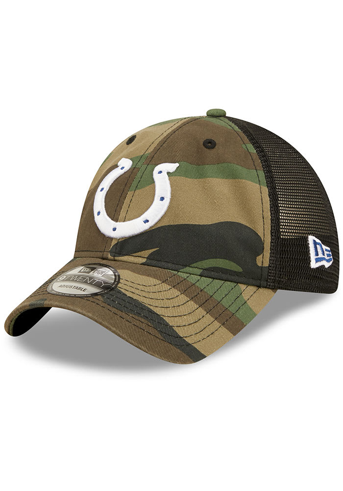 New Era Indianapolis Colts Camo Basic 9TWENTY Adjustable Hat - Green