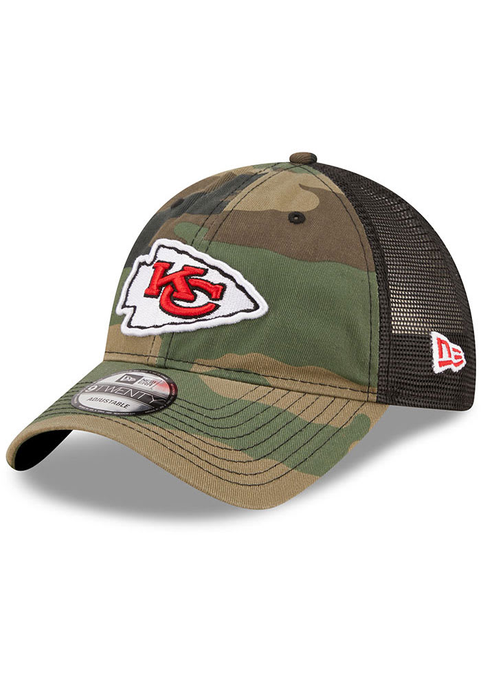 New Era Kansas City Chiefs Camo Basic 9TWENTY Adjustable Hat - Green