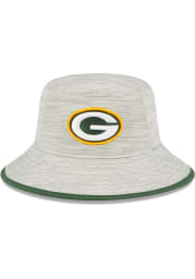 New Era Green Bay Packers Grey Distinct Mens Bucket Hat